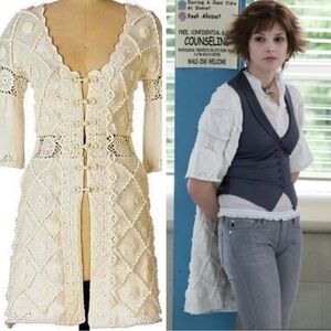 RARE TWILIGHT Alice’s Anthropologie Limehouse sweater Knitted & Knotted sz Small